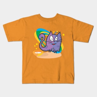 Magic Pets: Funny Cat Cata-Vento Shines Kids T-Shirt